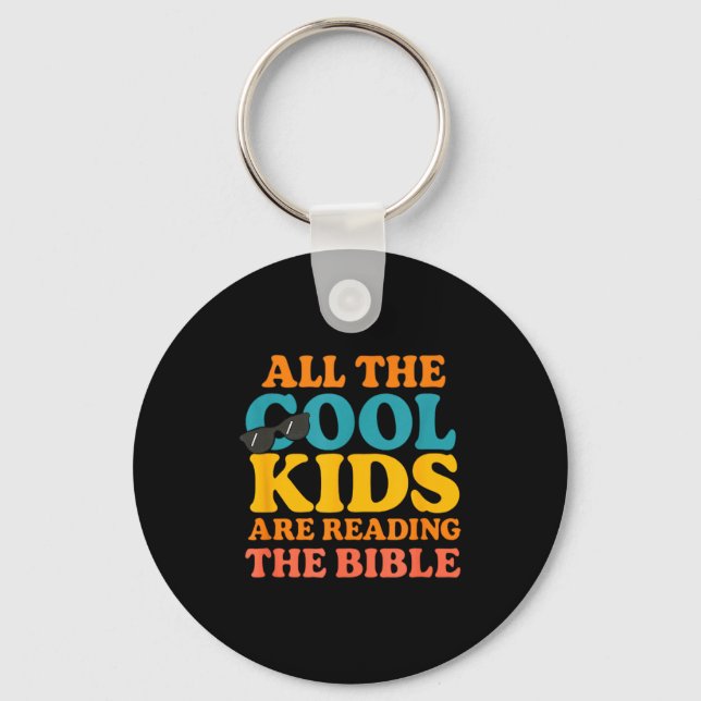 Porte-clés Les enfants cool lisent la Bible  (Recto)