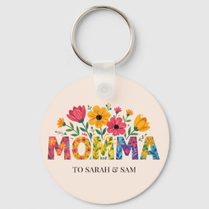 Porte-clés Les enfants de maman moderne nomment la fête des m