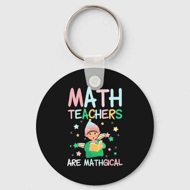 Porte-clés Les Enseignants En Mathématiques Sont Mathiques (Recto)