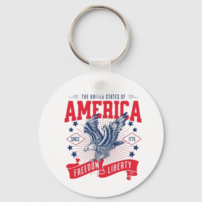 Porte-clés Les États-Unis d'Amérique - Liberté (Recto)