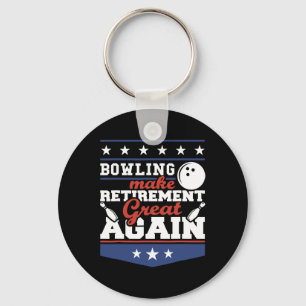 Porte-clés Les Etats-Unis patriotiques rendent le bowling gra