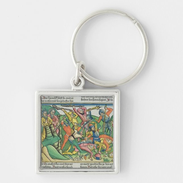 Porte-clés Les exodes 17 8-15 Aaron et Hur soutiennent les (Devant)