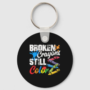 Porte-clés Les femmes brisées Crayons encore couleur santé me