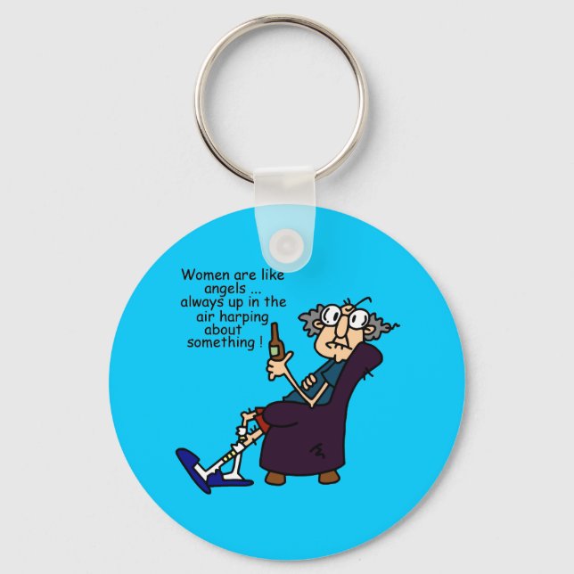 Porte-clés Les Femmes Sont Comme Des Anges (Recto)