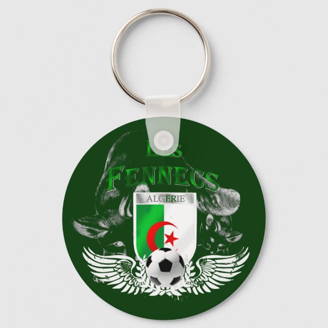 Porte-clés Les Fennecs flag of Algeria Algerie Keychain (Recto)