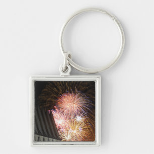 Porte-clés Les feux d'artifice éclatent