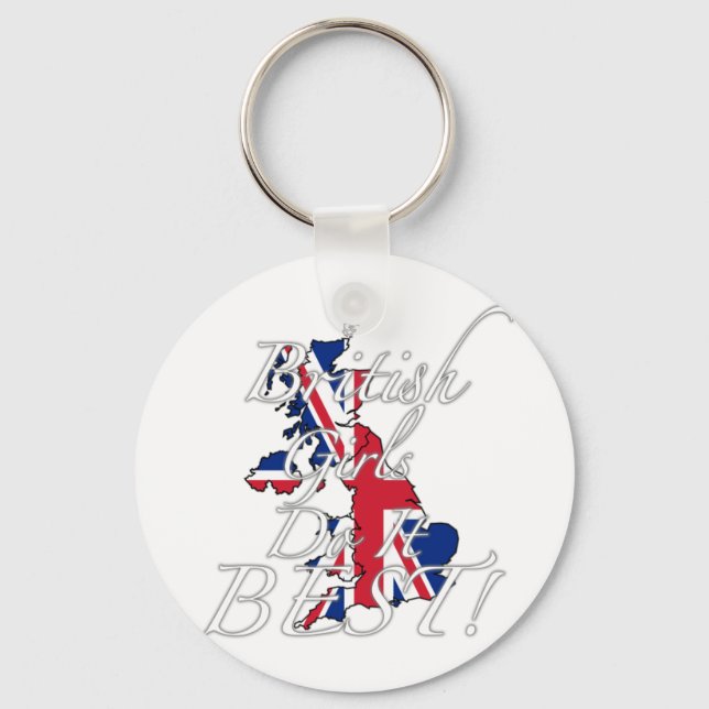 Porte-clés Les Filles Britanniques Le Font Mieux ! (Recto)