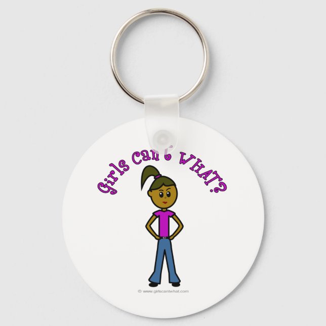 Porte-clés Les Filles Sombres ne peuvent quoi ? Logo (Recto)