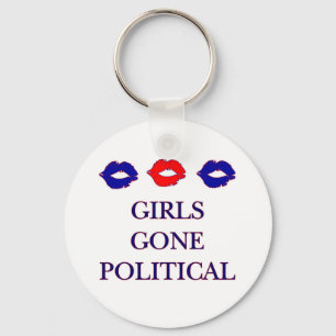 Porte-clés Les filles sont parties Porte - clé du logo politi