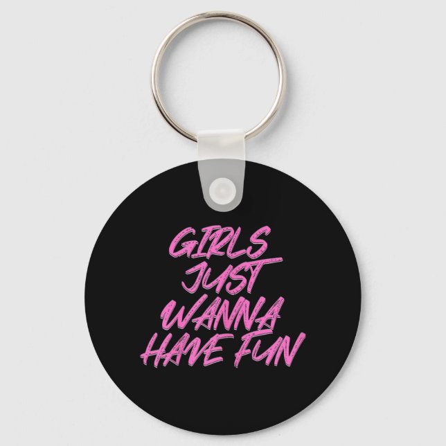 Porte-clés Les Filles Veux Juste S'Amuser (Recto)