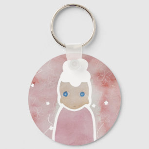 Porte-clés Les fleurs doivent être blanches