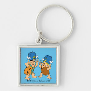 Porte-clés Les Flintstones   Fred et Buffalo d'eau de prise