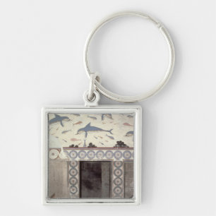 Porte-clés Les fresques de dauphin dans la salle de bains de