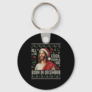 Porte-clés Les gens cool sont nés en décembre Christian Noël