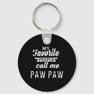 Porte-clés Les gens favoris m'appellent Paw Paw Grand-pa