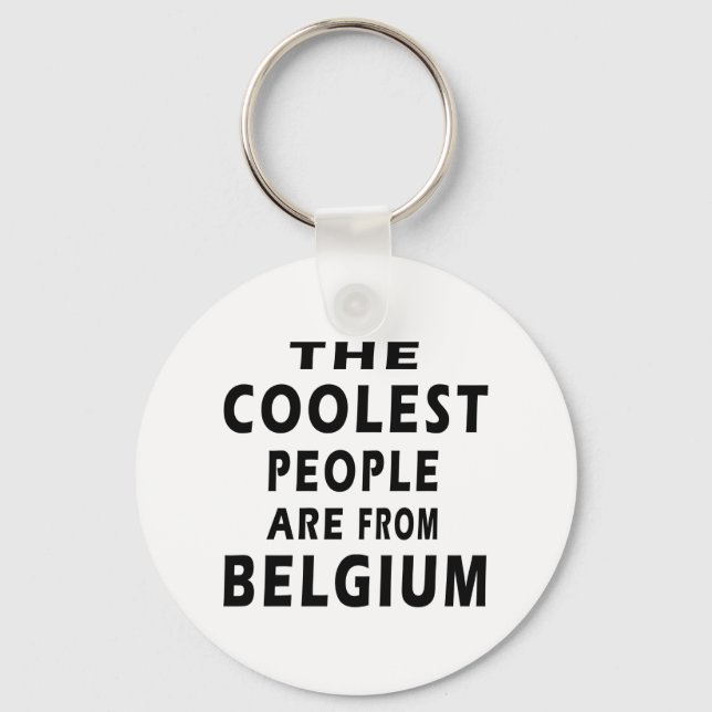 Porte-clés Les Gens Les Plus Cools Sont Belges (Recto)