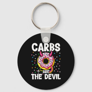 Porte-clés Les glucides sont le diable Funny Donut Diet Résol
