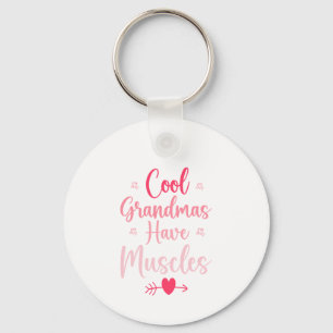 Porte-clés Les grands-mères cool ont des muscles