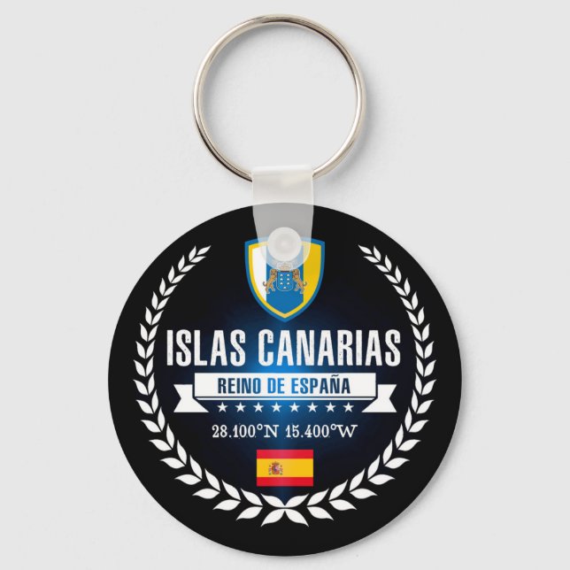 Porte-clés Les îles Canaries (Recto)