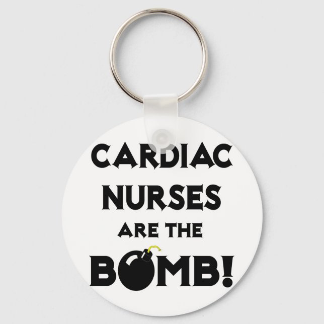 Porte-clés Les Infirmières Cardiaques Sont La Bombe ! (Recto)