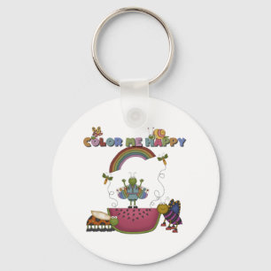 Porte-clés Les insectes mignons me colorent heureux
