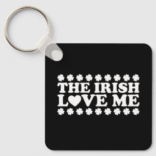 Porte-clés Les Irlandais m'aiment Shamrock St Patrick's Day R