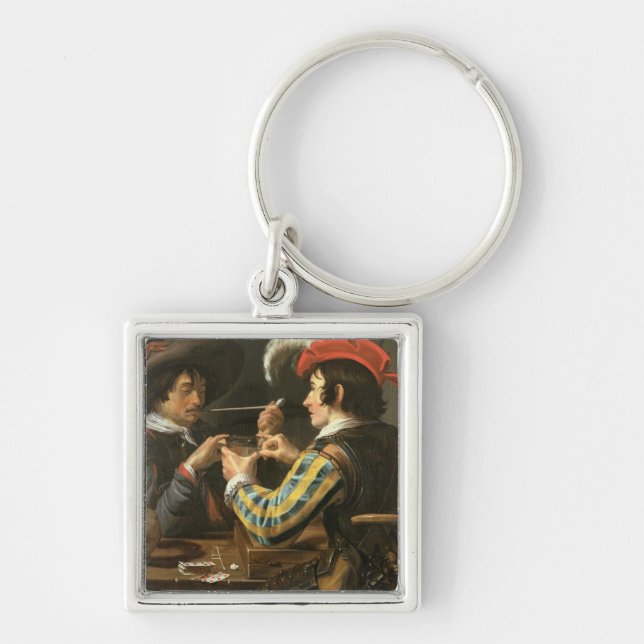 Porte-clés Les joueurs de carte (Devant)