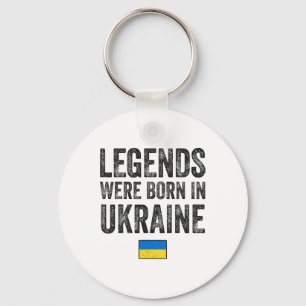 Porte-clés Les légendes sont nées en Ukraine Fierté du drapea