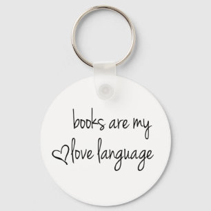 Porte-clés Les livres sont ma langue d'amour