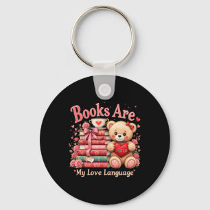 Porte-clés Les livres sont mon langage de l'amour Ours Amoure