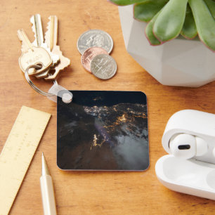 Porte-clés Les Lumières De La Ville De Jazan Et De Ses Banlie