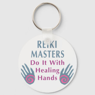 Porte-clés Les maîtres Reiki le font avec les mains de guéris