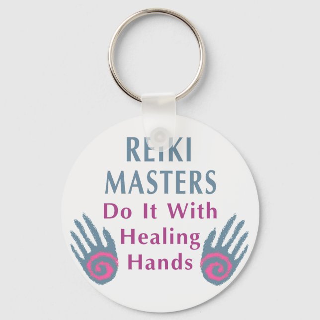 Porte-clés Les maîtres Reiki le font avec les mains de guéris (Recto)