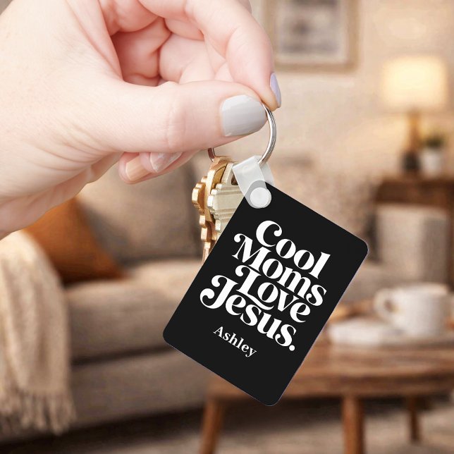Porte-clés Les mamans cool aiment Jésus (Créateur téléchargé)