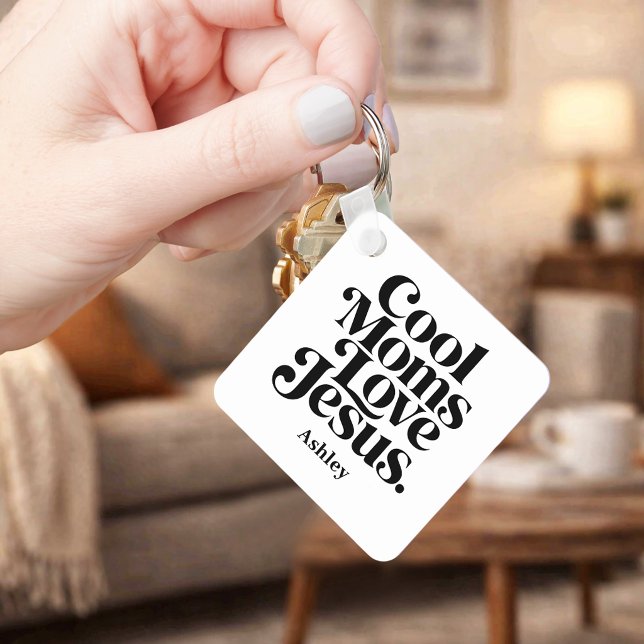 Porte-clés Les mamans cool aiment Jésus (Créateur téléchargé)