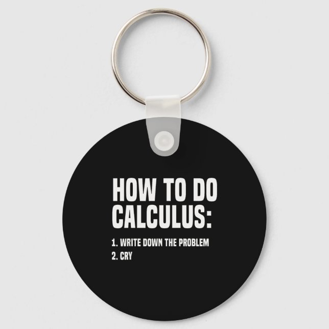 Porte-clés Les maths drôles comment faire du calcul drôle alg (Recto)