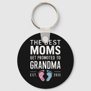 Porte-clés Les meilleures mamans sont promues grand-mère Étab