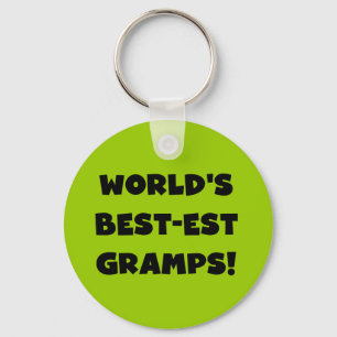 Porte-clés Les meilleurs cadeaux de Gramps du monde de Black