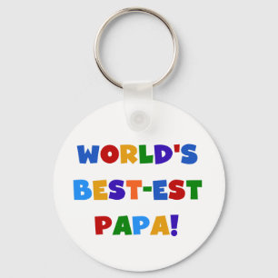 Porte-clés Les meilleurs T-shirts et cadeaux du papa du monde