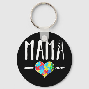 Porte-clés Les mères qui sont les parents d'enfants autistiqu