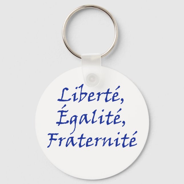 Porte-clés Les Misérables Love : Liberté, Égalité, Fraternité (Recto)