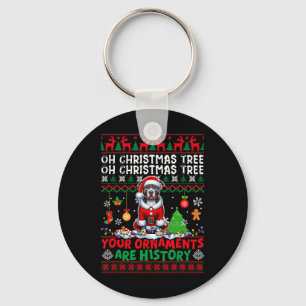 Porte-clés Les ornements d'arbre de Noël sont histoire Sweate
