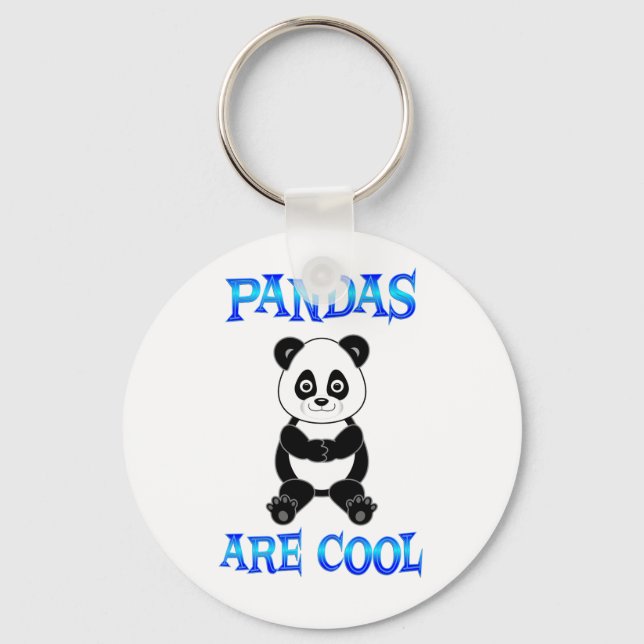 Porte-clés Les pandas sont Cool (Recto)