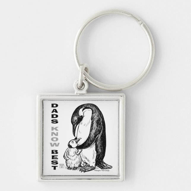 Porte-clés Les papas savent mieux (Devant)