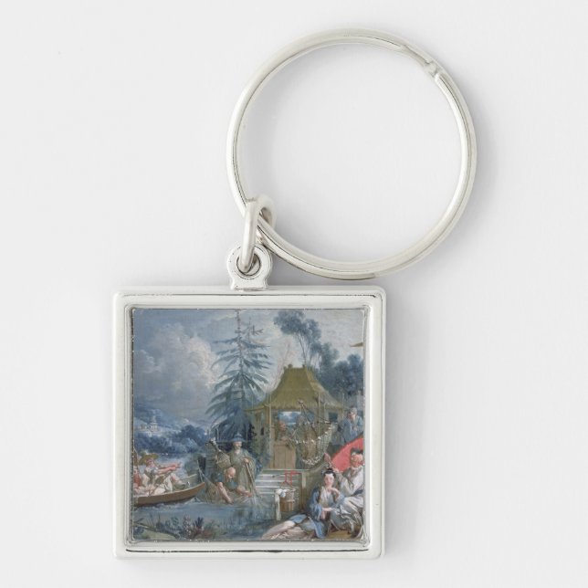 Porte-clés Les pêcheurs chinois, c.1742 (Devant)