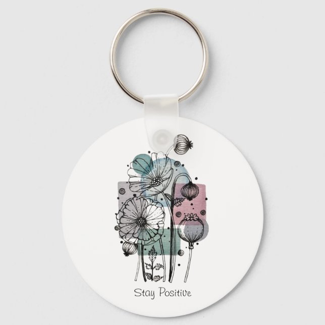 Porte-clés Les Pépites Doodent En Encre Et Aquarelle (Recto)