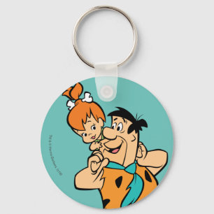 Porte-clés Les Pierrafeu Fred & Pebbles Flintstone