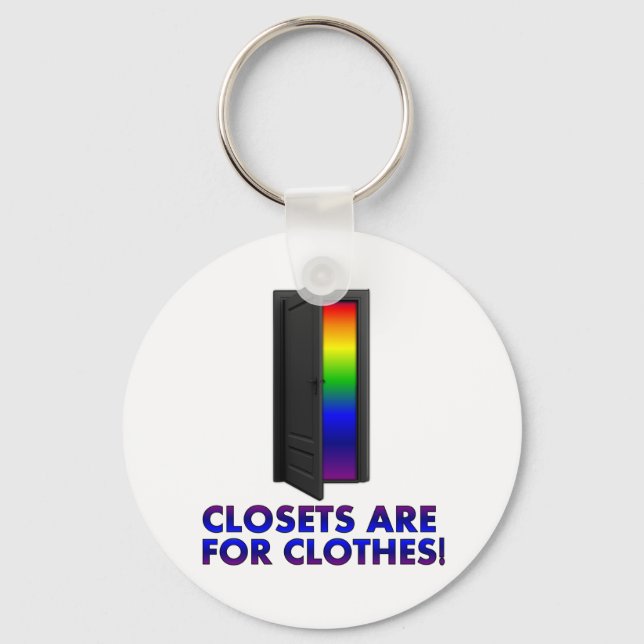 Porte-clés Les placards sont pour les vêtements (Recto)