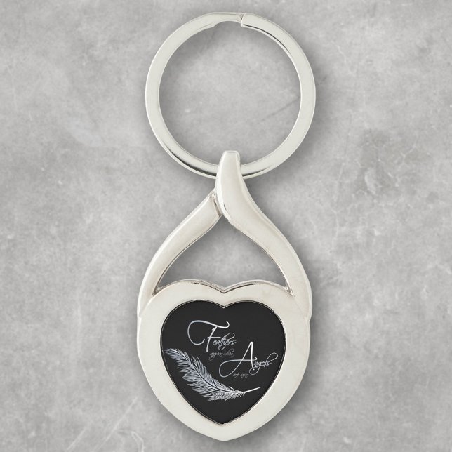 Porte-clés Les Plumes Apparaissent Lorsque Les Anges Sont Prè (Créateur téléchargé)