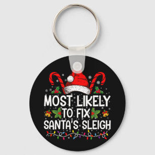 Porte-clés Les Plus Susceptibles De Corriger Père Noël Sleigh